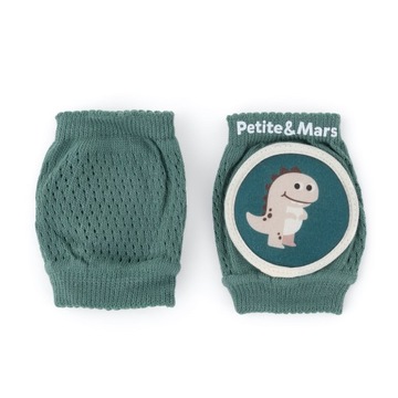 PETITE & MARS nakolanniki do raczkowania Green