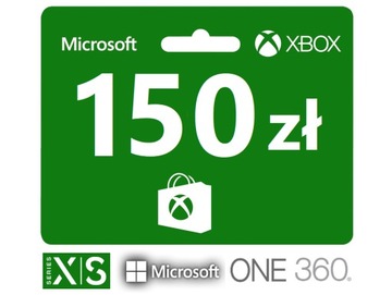 Xbox 150 zł Karta podarunkowa - X1 Series X S One 360 - Microsoft Store