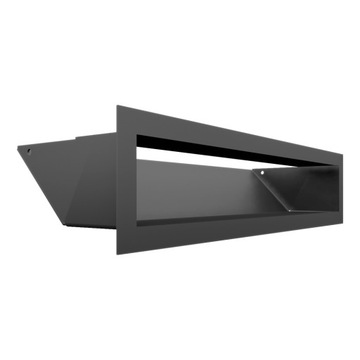 Каминная решетка GRATKI Luft 9х40 Простая Декоративная Вентиляционная Черная