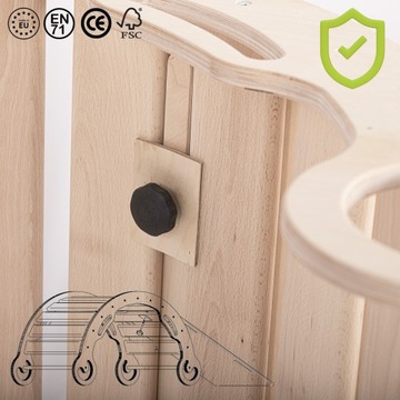 Качалка с подушкой + горка 2 в 1 - стена + подушка. комплект 3в1