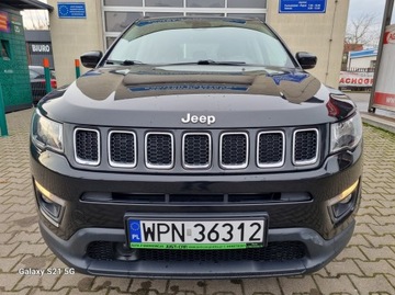 Jeep Compass II SUV 1.4 MultiAir 140KM 2019 Jeep Compass 1.4 140 KM półskóry nawigacja kamera alu super stan gwarancja, zdjęcie 2