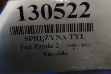 FIAT PANDA II 1.2 PRUŽINY ZADNÍ
