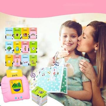 Сенсорная игрушка для детей, обучающая машина с карточками на 384 слова