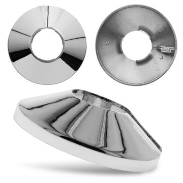 МАСКИРОВОЧНАЯ РОЗЕТКА для труб 20 мм ХРОМ Разъемная крышка радиатора