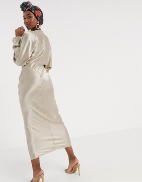 Атласное платье макси DESIGN Pearl 38