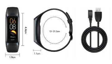 Умные часы SMARTBAND Rubicon RNCF05 черные