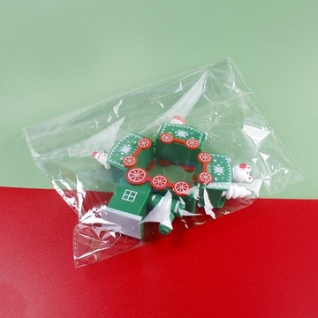 МАЛЕНЬКИЙ ПОЕЗДИК ОРНАМЕНТ МИКРО-НОВОГОДНИЕ ИГРУШКИ 4 ШТ.