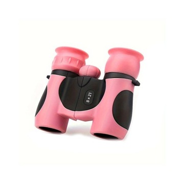 БИНОКУЛЯТОР 8Х21 ДЕНЬ СТЕКЛО ОПТИКА ДЕТСКИЙ розовый