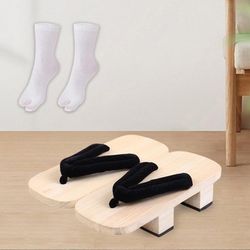 Japońskie drewniane drewniaki antypoślizgowe komfortowe buty do użytku w pomieszczeniach zamkniętych Casual 44 białe