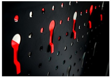 ДОСКА ДЛЯ МАСТЕРСКОЙ МЕТАЛЛИЧЕСКАЯ ИНСТРУМЕНТАЛЬНАЯ НАСТЕННАЯ 10 КРЮЧКОВ 40X60X2 2 ШТ.