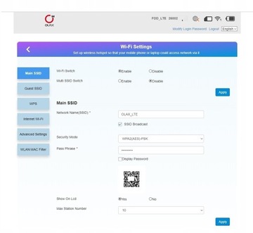 Мобильный маршрутизатор OLAX MF982 4G LTE