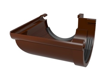 SCALA PLASTICS łącznik kątowy do rynny G80 brąz zew