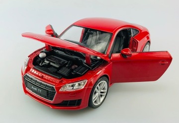 АВТОМОБИЛЬ МЕТАЛЛ МОДЕЛЬ WELLY AUDI TT 2014 1:24 ОТКРЫТИЕ ДВЕРЕЙ ПОВОРОТ