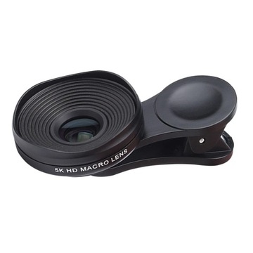 Phone Macros Lens Универсальный, компактный, черный зажим для объектива