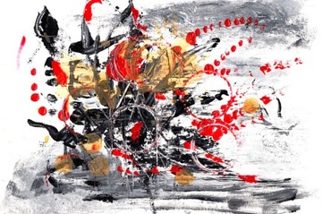 Obraz Na Płótnie ABSTRAKCJA do salonu pokoju KOLOROWY Canvas 30x20
