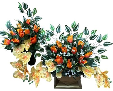 КРЕМОВЫЙ НАБОР МОГИЛА КОМПОЗИЦИЯ КЛАДБИЩЕ СЕРДЦЕ РОЗЫ ВИН БУКЕТ НАБОР