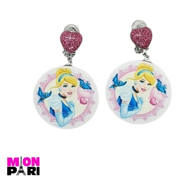 Klipsy Kolczyki Dla Dzieci Dziewczynki Bez Przekuwania KSIĘŻNICZKI Disney