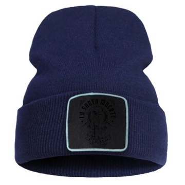 Готическая балаклава унисекс с принтами La Santa Muerte Mcmxch Grim Reaper