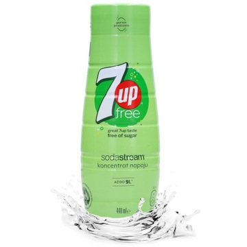 Syrop Koncentrat 7Up free do saturatora Terra SodaStream 9L napoju z 440ml