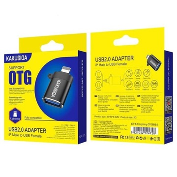 Adapter IPhone OTG konwerter, męski na żeński USB do telefonu Apple.