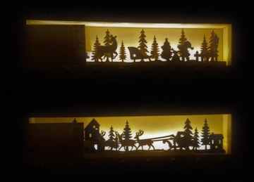 АДВЕНТ-КАЛЕНДАРЬ С ОТКРЫВАЮЩИМСЯ СВЕТОДИОДНЫМ ОКНОМ CH