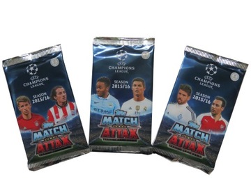 TOPPS MATCH ATTAX CHAMPIONS LEAGUE 2015 / 2016 SASZETKI KARTY PIŁKARSKIE