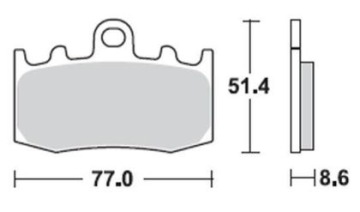 ПЕРЕДНИЕ ТОРМОЗНЫЕ КОЛОДКИ TRW LUCAS BMW R 1200 ST 05-08