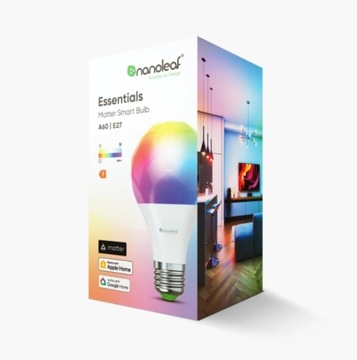 Умные лампы Nanoleaf Essentials RGB E27 Matter BT iOS Android