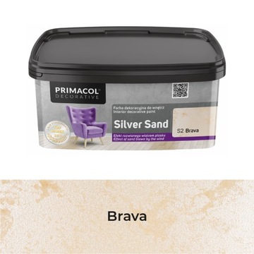 PRIMACOL FARBA DEKORACYJNA SILVER SAND *BRAVA* 1L