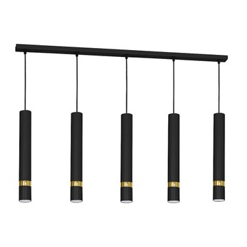 MiLAGRO Lampa wisząca JOKER 5xGU10 - czarny/złoty