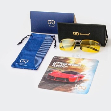 Очки ночного вождения Bloomoak HD Поляризационные очки ночного видения для вождения