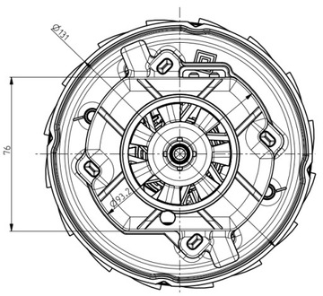 TURBINA SILNIK DO ODKURZACZY DOMEL 467.3. 618 -2