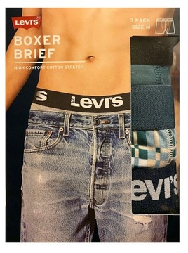 LEVI'S BOKSERKI S majtki męskie 3 pary pack LEVIS