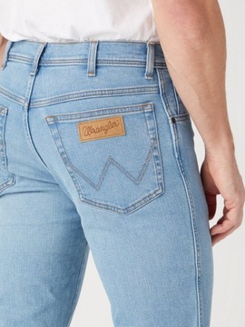 WRANGLER TEXAS SLIM MĘSKIE SPODNIE JEANSOWE GAMBIT W12SHN42N W32 L32