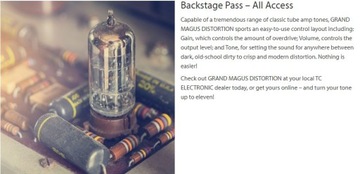 Гитарный эффект Grand Magus Distortion Classic Distortion TC Electronic