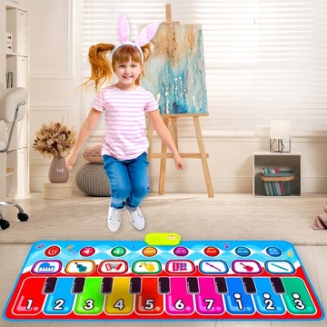 МУЗЫКАЛЬНЫЙ ТАНЦЕВАЛЬНЫЙ КОВРИК ПИАНИНО + ЗАПИСЬ