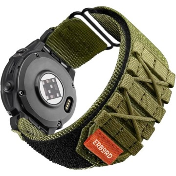 PASEK NYLONOWY ERBORD QUICKFIT DO GARMIN FENIX 5 6 6 PRO 7 OPASKA