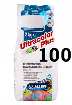 Fuga Mapei Ultracolor Plus 100 2 kg Biała
