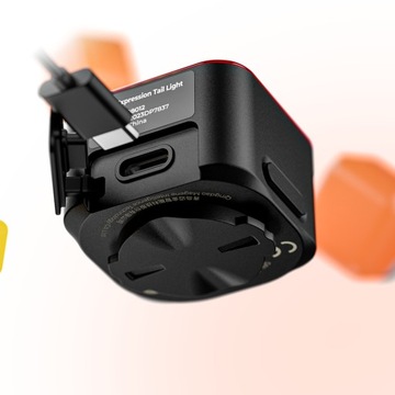 Magene L308 Ekspresyjne tylne światło rowerowe GIF ANIMACJA EMOJI Bluetooth