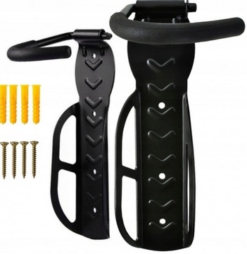 ДЕРЖАТЕЛЬ ДЛЯ ВЕЛОСИПЕДА ВЕШАЛКА ДЛЯ ВЕЛОСИПЕДА НАСТЕННЫЙ КРЮЧОК ПРОЧНЫЙ до 30 кг + колышки