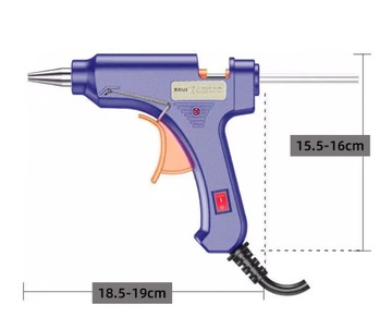 Точный ГОРЯЧИЙ КЛЕЕВОЙ ПИСТОЛЕТ 80 Вт + набор из 14 клеевых стержней