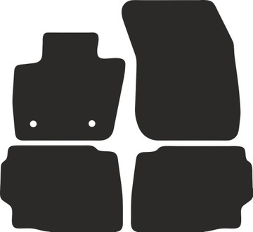 dywaniki welurowe BASIC czarne: Ford Mondeo MK5 sedan, kombi 2015-