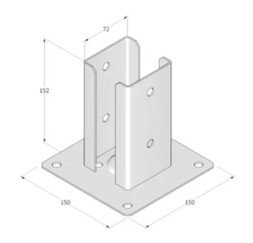 DOMAX DMX PSPD70 ОПОРНАЯ СТОЙКА ZNO 71X150X2,0