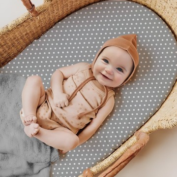 ПРОСТЫНЬ ДЛЯ ГОНДОЛИ, ДЛЯ ЛЮЛЫЧКИ, С ЛАСТИКОМ, 80х40, ХЛОПОК 100% Bubi