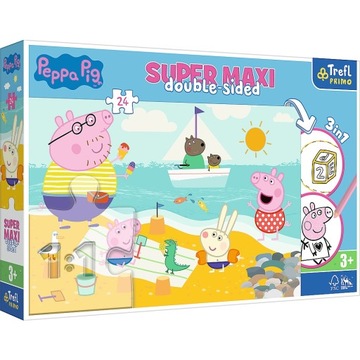 Puzzle Trefl Super Maxi 24 elementów Radosny Dzień Peppy 41010