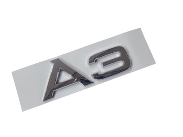 Emblemat A6 do Audi Silver Glossy