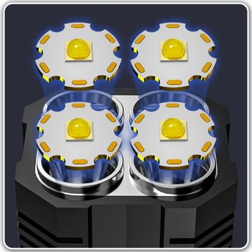 Многофункциональный перезаряжаемый светодиодный фонарь, прожектор, перезаряжаемый от USB.