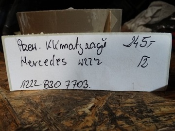 IDEÁLNÍ PŘÍVOD KLIMATIZACE MERCEDES W222 1