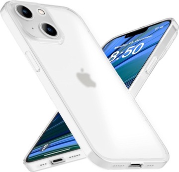 ETUI NALIA PLECKI OCHRANIACZ IPHONE 14 MATOWY BIAŁY ODPORNE NA ODCISKI CASE