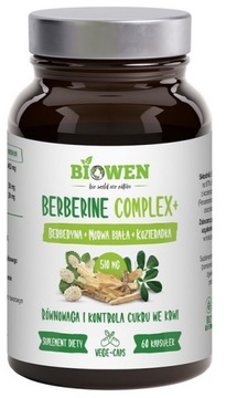 Biowen Berberine Complex+ berberyna 510mg 60 kapsułek